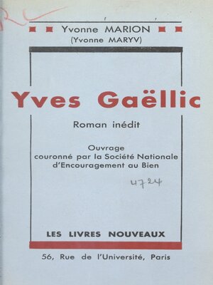 cover image of Yves Gaëllic